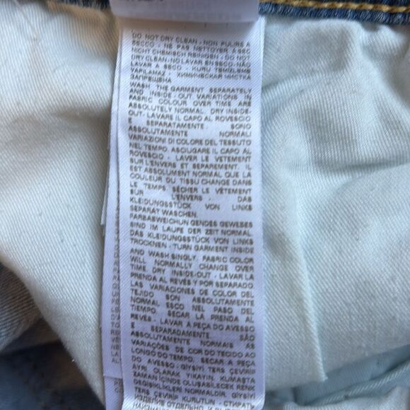 DSQUARED2 Kids Blue Slim Straight Leg Intentionally Distressed Ripped Jeans - Picture 6 of 8